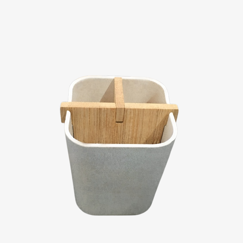 Bamboo desk organizer for organized workspace