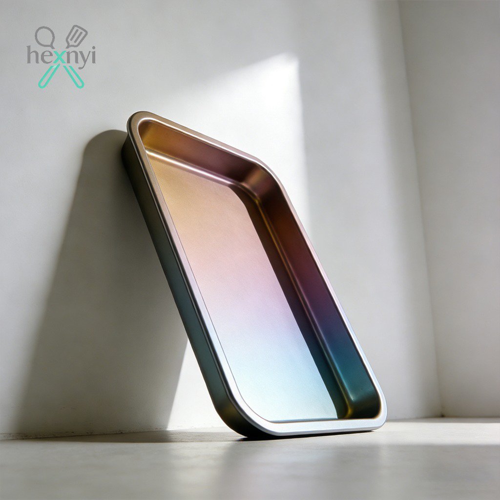 ถาดอบเคลือบอะโนไดซ์หนา ทนความร้อนสูง (3 ชิ้น)