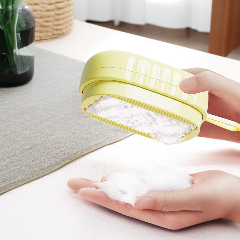 Household Soft Foam Laundry Roller Liquid Multi-Function Cleaning Brush