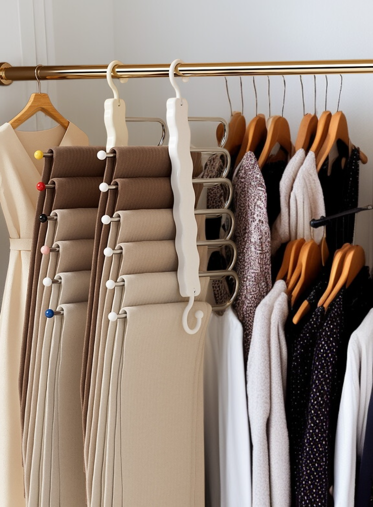 미끄럼 방지 기능이 적용된 바지걸이