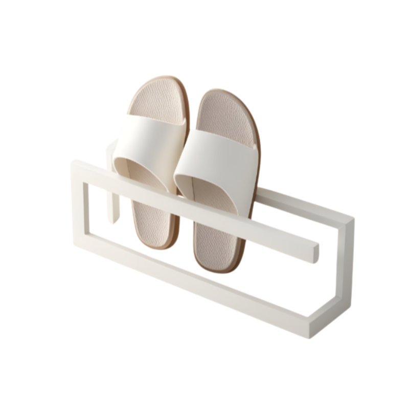 アイアン製のシンプルなスリッパラック、シンプルなリビングルーム、バスルーム、バスルーム、小さな靴ラック、金属製のアメリカンスリッパラック