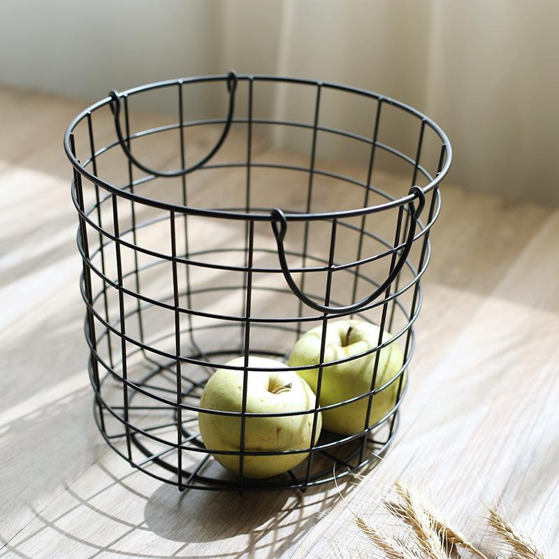 Vintage Metallkorb für Zeitungen, Magazine, Brot und Früchte – Multifunktionaler Aufbewahrungskorb