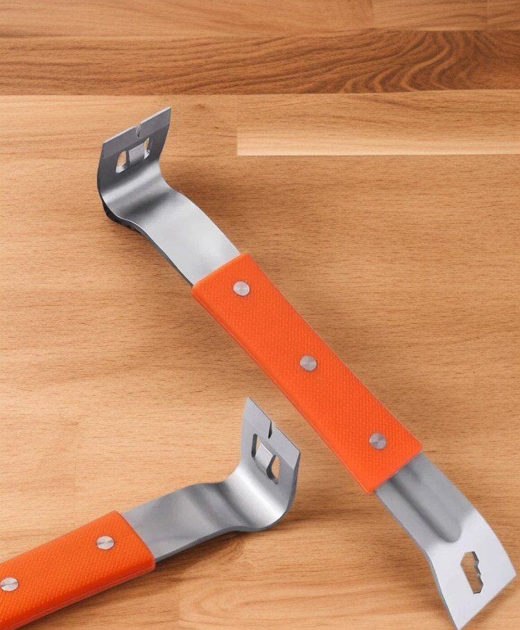 ステンレス製バールの全体画像