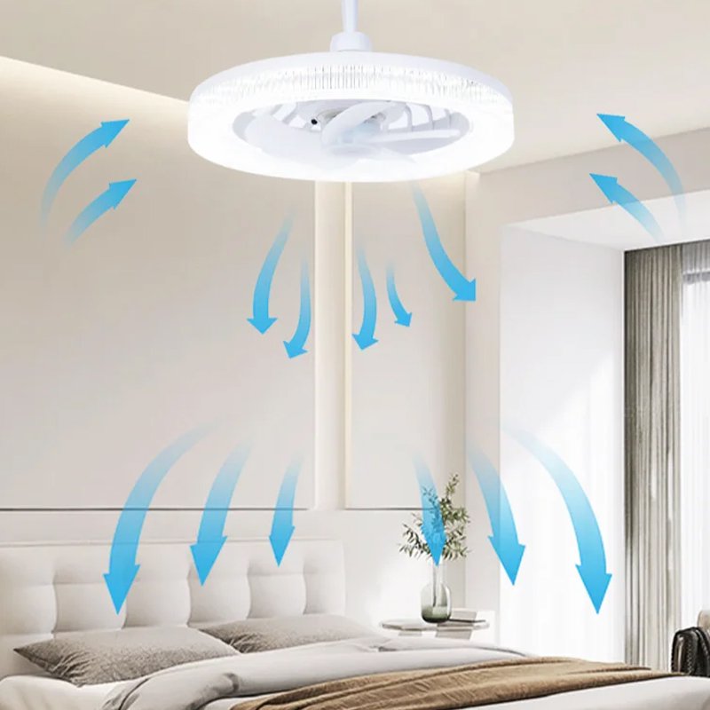 Universal ceiling mounted crystal fan light