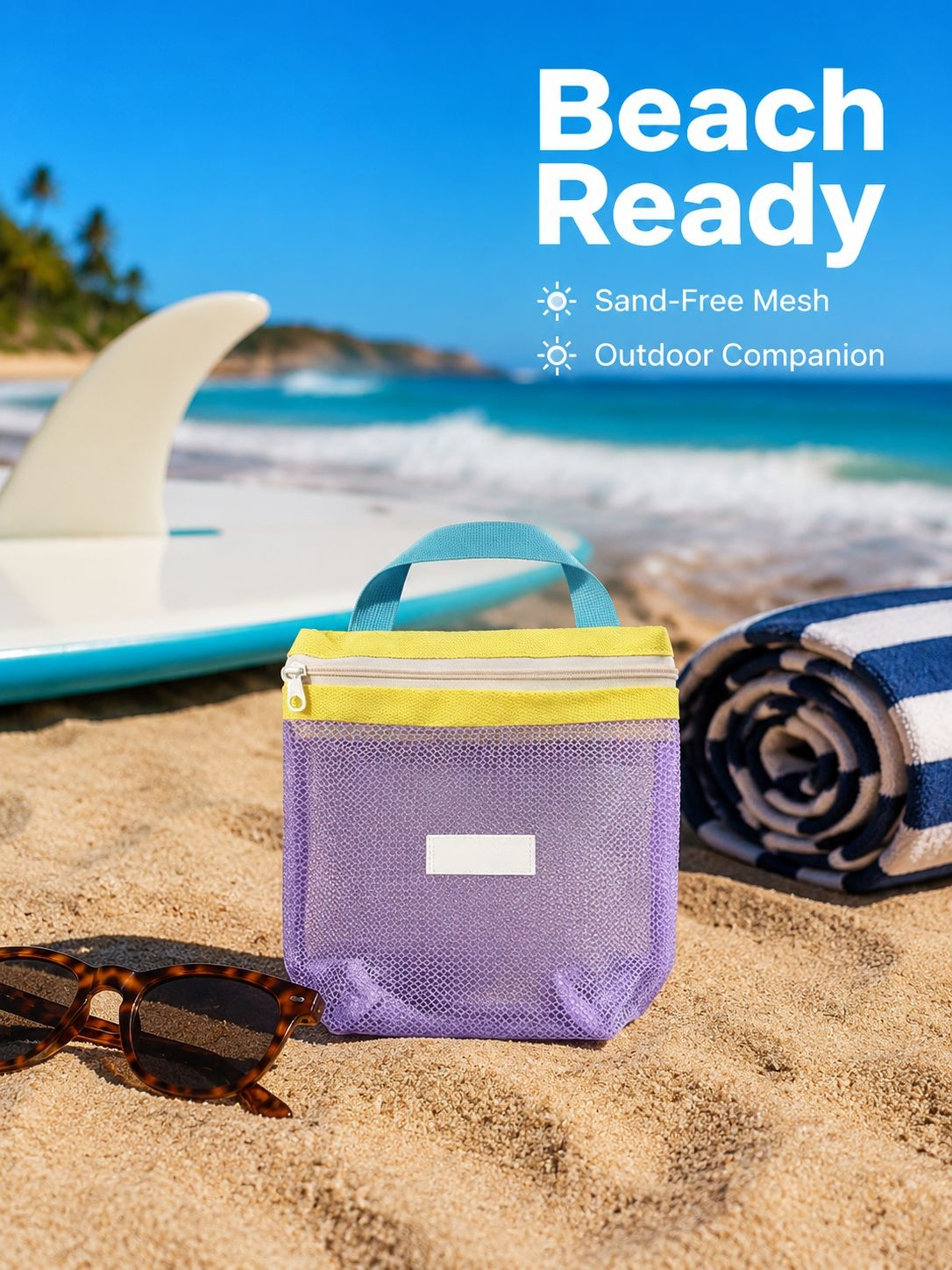 JMY - Portable Waterproof Mesh Toiletry Bag