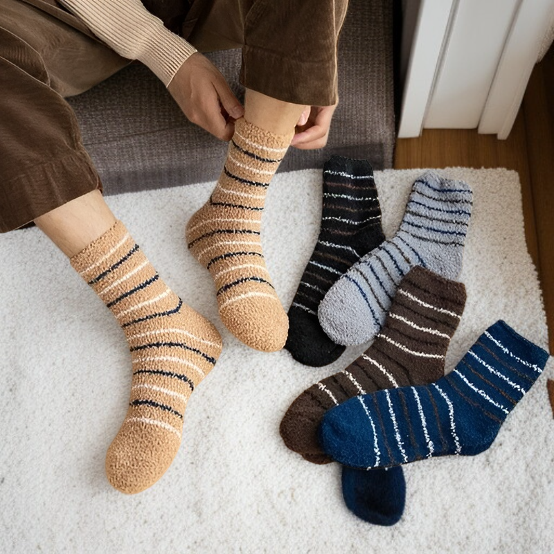 コーラルフリースソックス