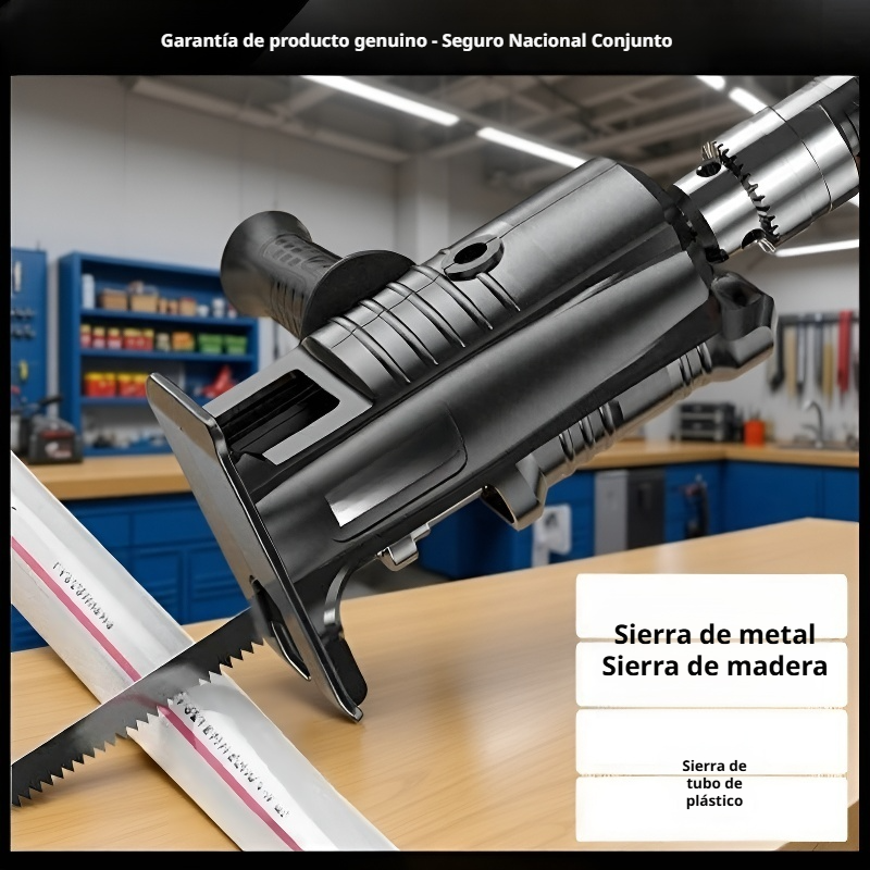 Cabezal de conversión para sierra eléctrica portátil, compatible con taladro alemán