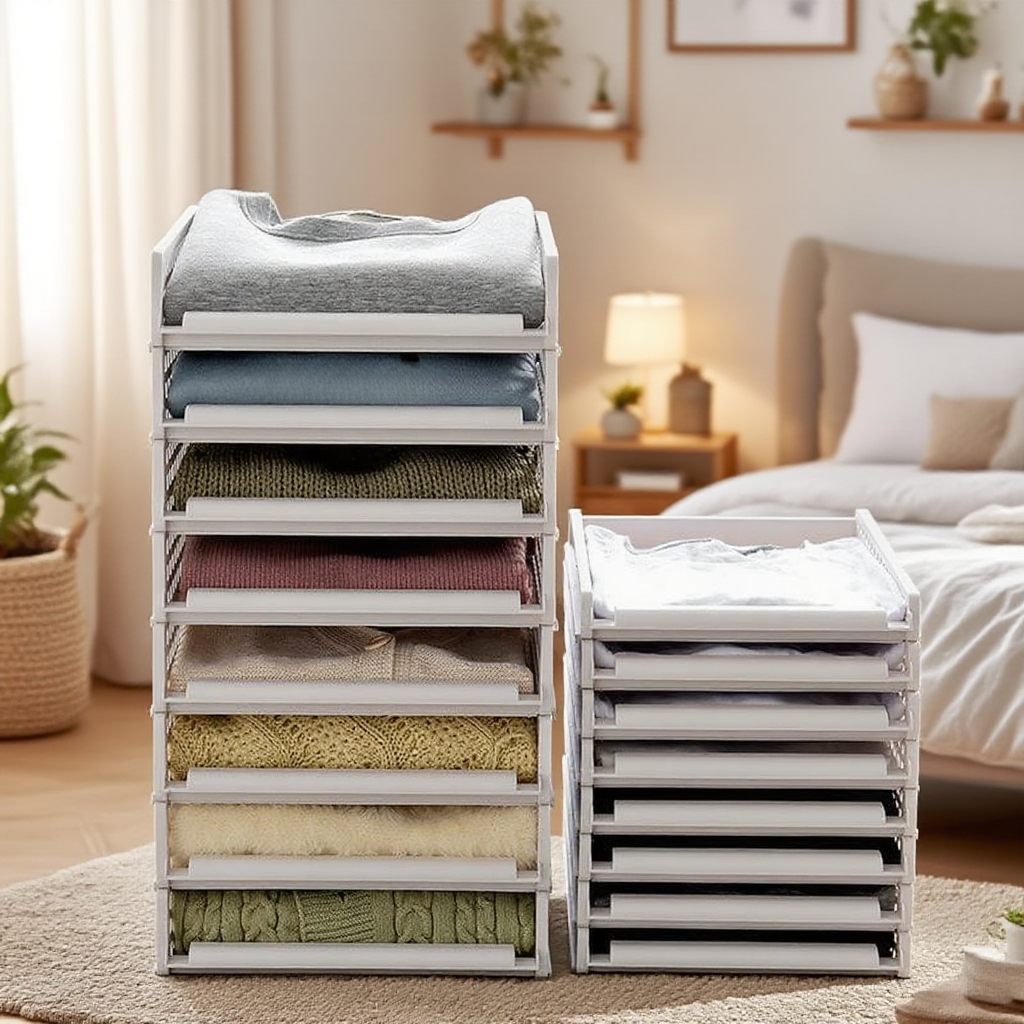 새로운 접이식 옷걸이 옷장 유물