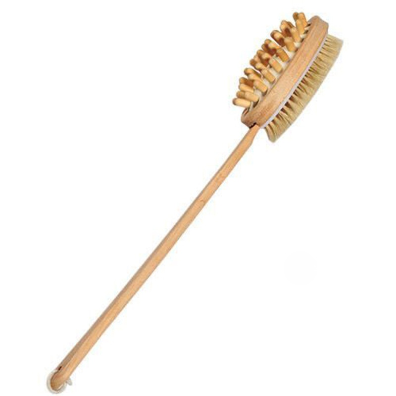 Double-Sided Boar Bristle Bath Brush 