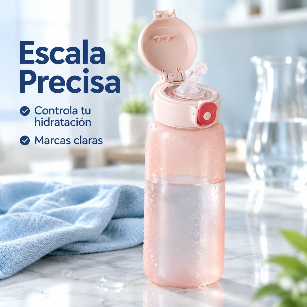 Vaso portátil con pajita para mujer, elegante y práctico