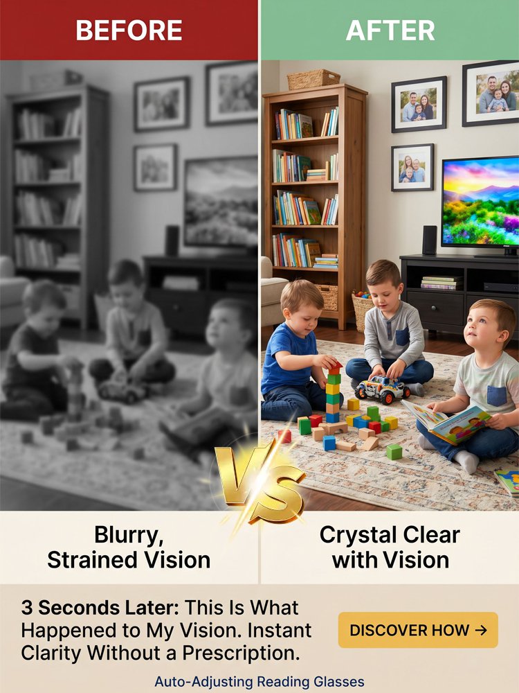 [One Pair Does It All & Restores Vision] Automatic Adjusting Reading Glasses