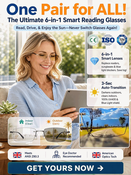 Ultra-Thin, Frameless Photochromic Reading Glasses