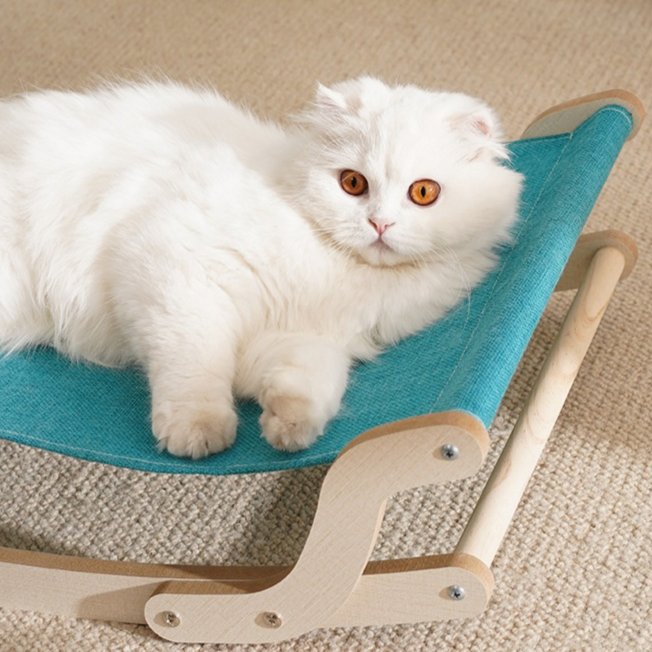 猫犬兼用木製ロッキングチェア
