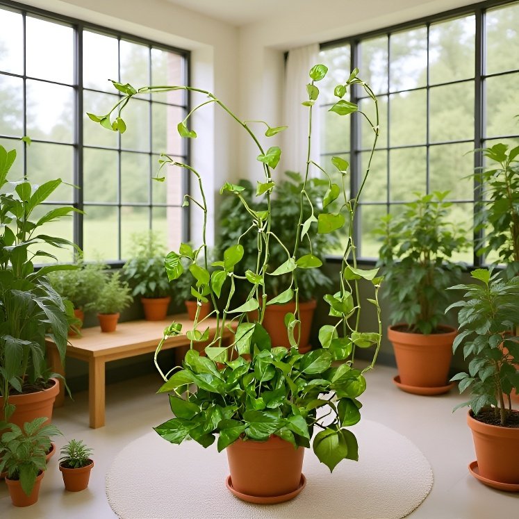 Držák na upevnění popínavých rostlin na zeď