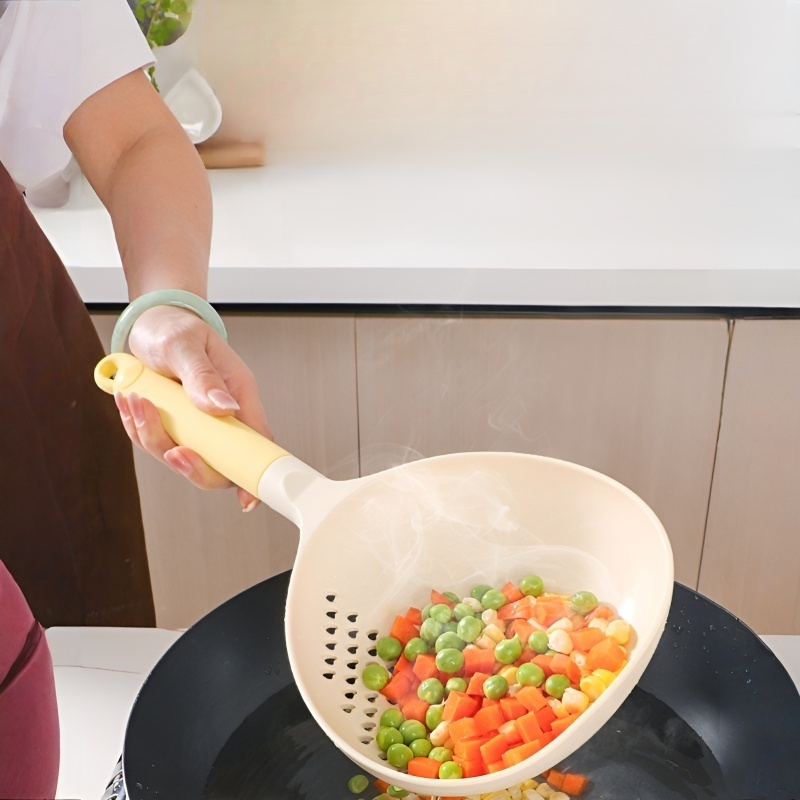 주방용 라지 나일론 국자 겸용 그물 국자