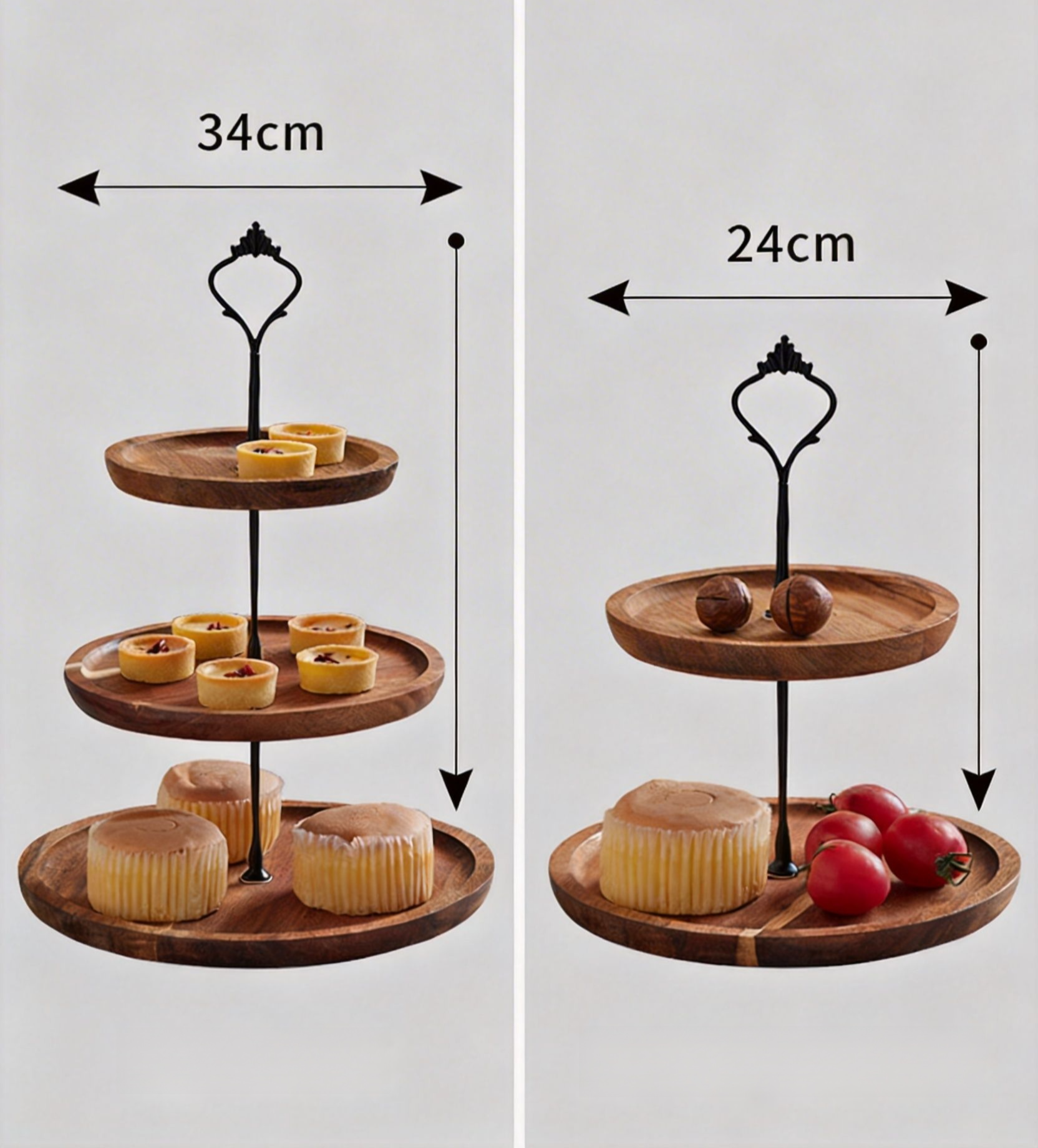 省スペース設計の二段式トレイ
