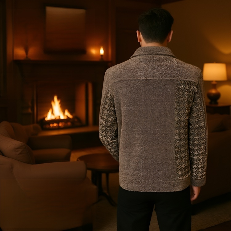 ベルベットラペル付き短いゴールドミンク毛皮コート