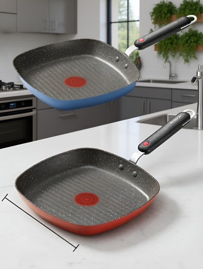 Sartén de piedra Maifan cocinando panqueques dorados