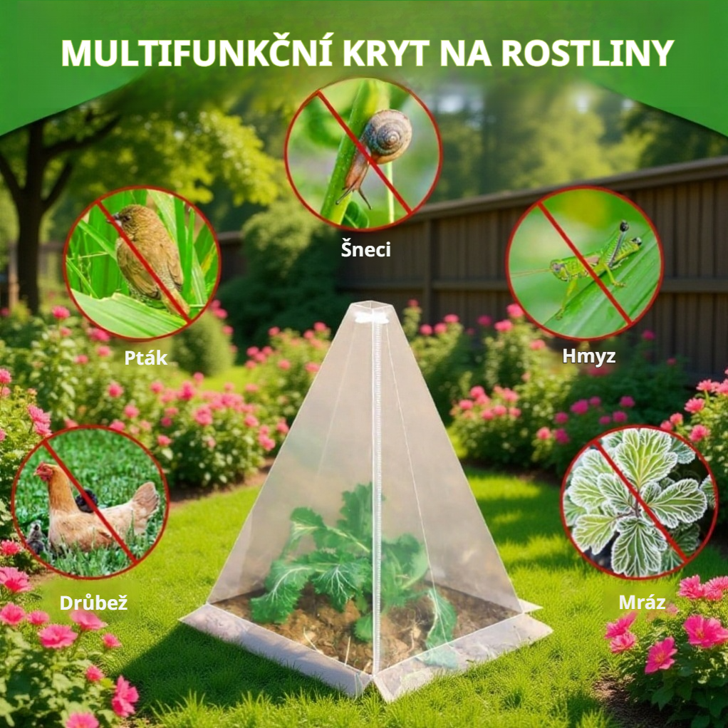 Zahradní rostlinný kuželový zelený kryt na sazenice