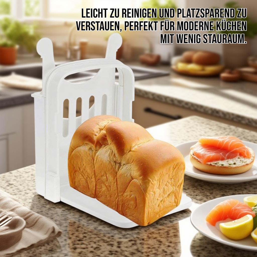 Brotschneider aus hochwertigem Material in moderner Küche
