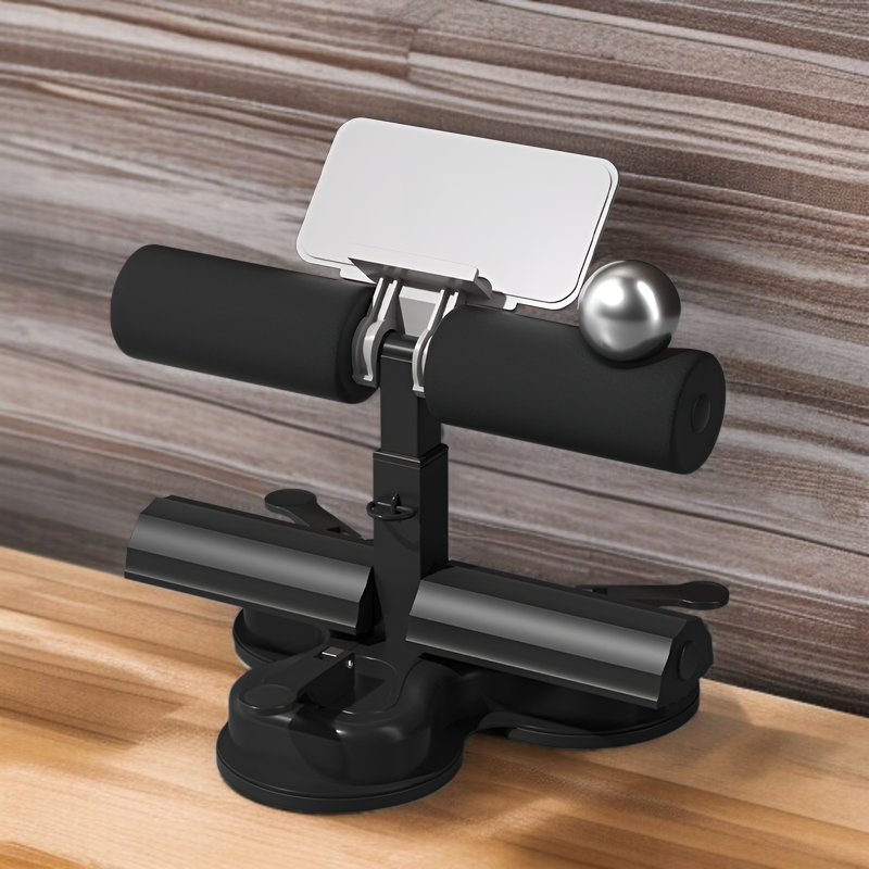 室内で腹筋カールトレーニングを行う女性の使用イメージ