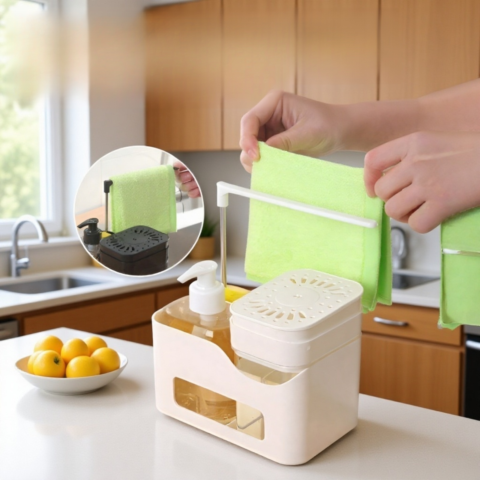 موزع صابون مضغوط