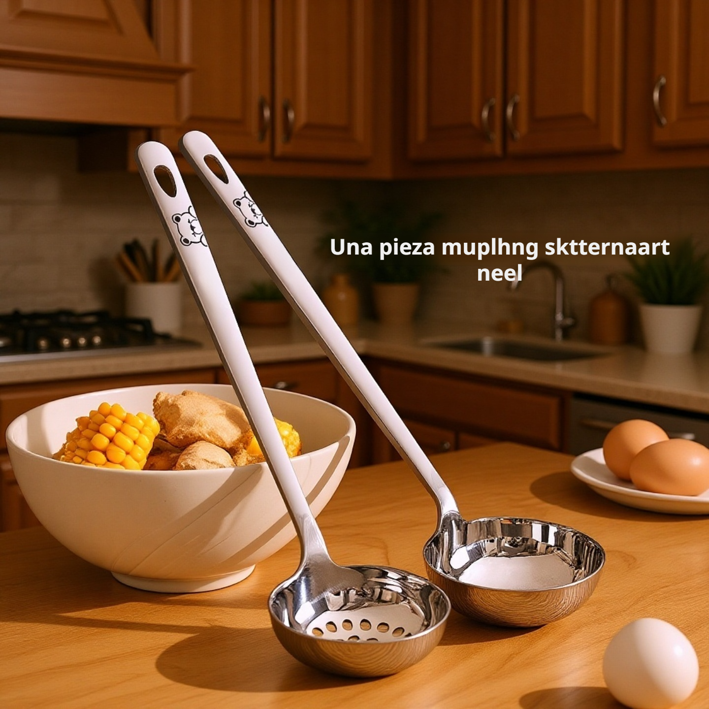 Cucharón de cocina de acero inoxidable 316, elegante y práctico