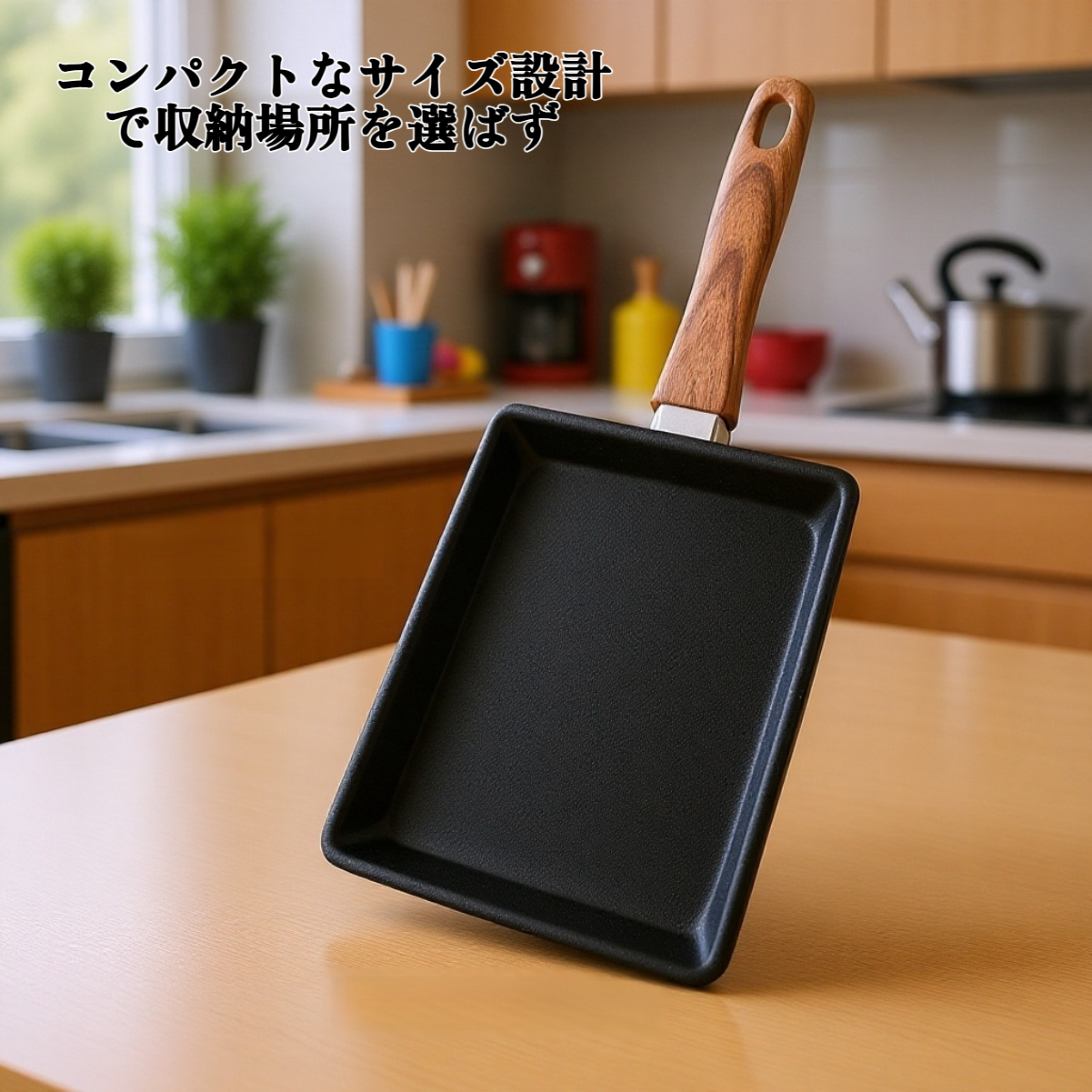 ステーキを焼いているノンスティックパン