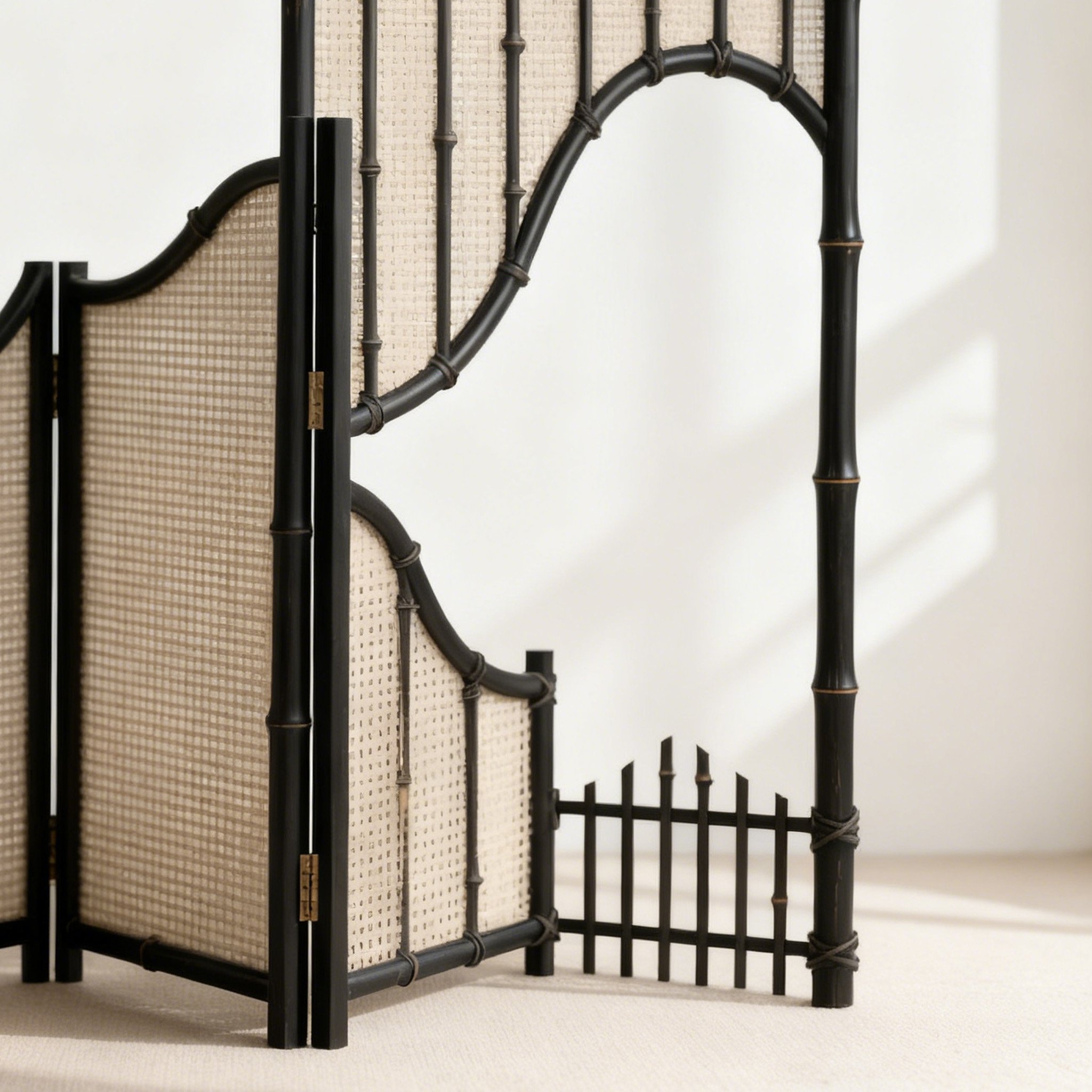 Separator de cameră din bambus artizanal