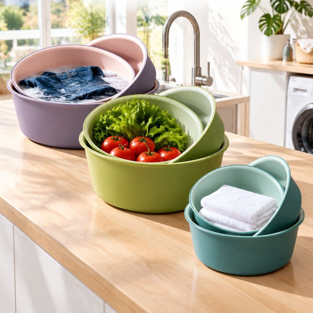 Thickened Durable Large Plastic Wash Basin