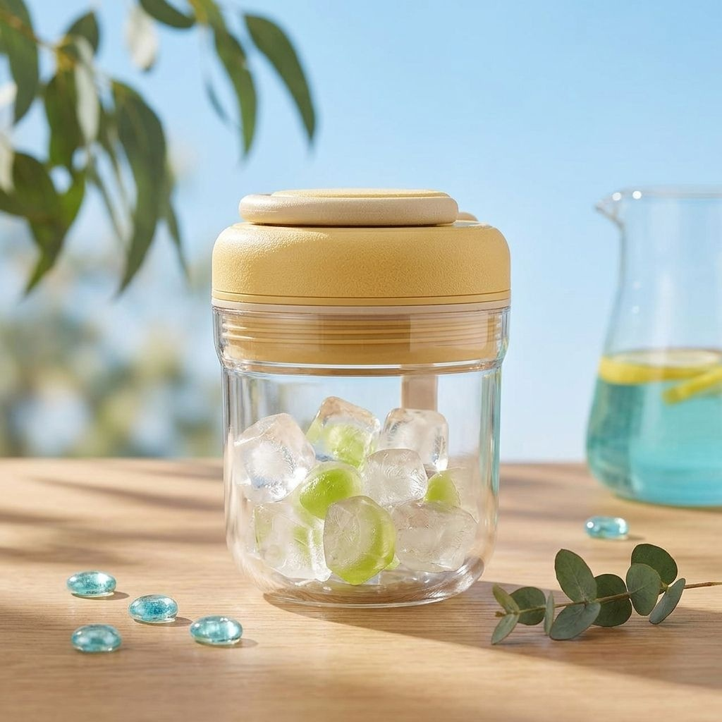 다기능 빨대 얼음컵