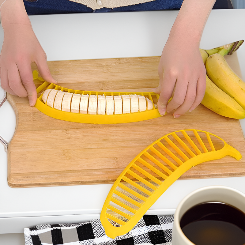 実用的なバナナスライサー　キッチン用野菜・果物サラダカッター