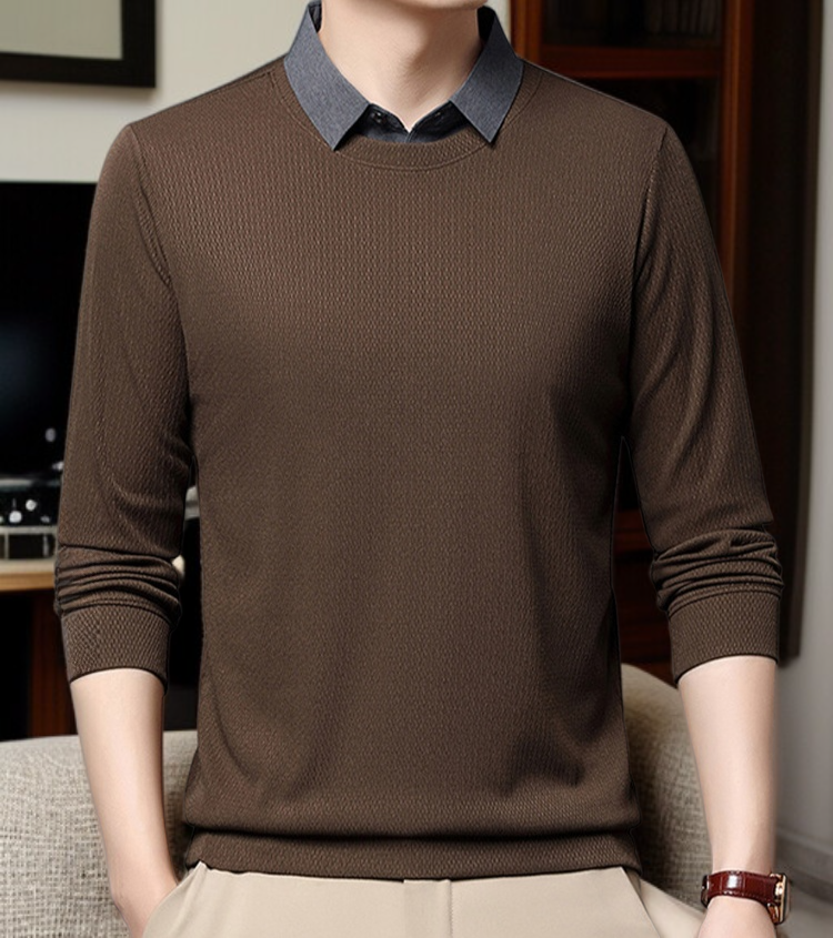 남자 얇은 긴팔 셔츠 전체 이미지