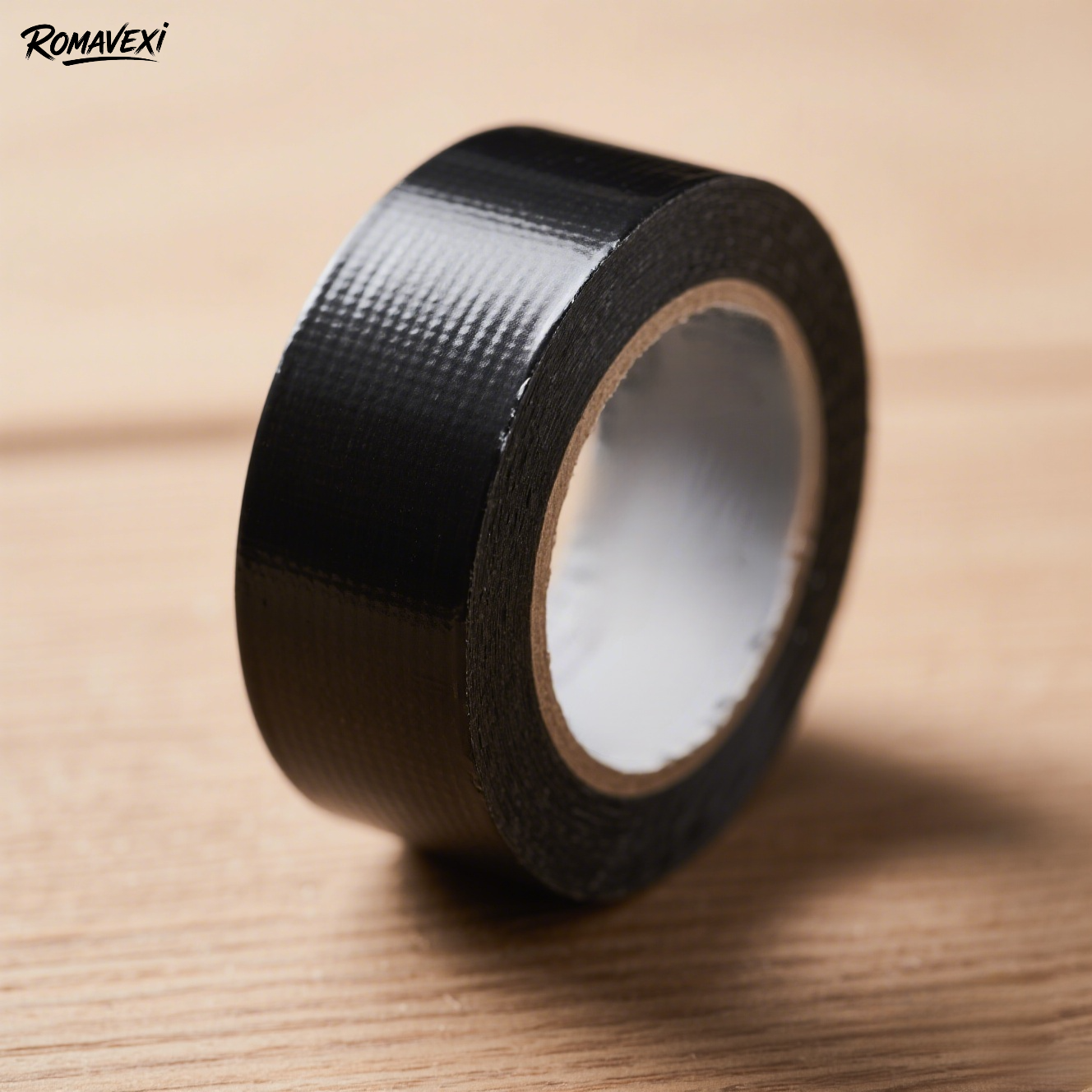 ブラックテープの表面質感アップ画像