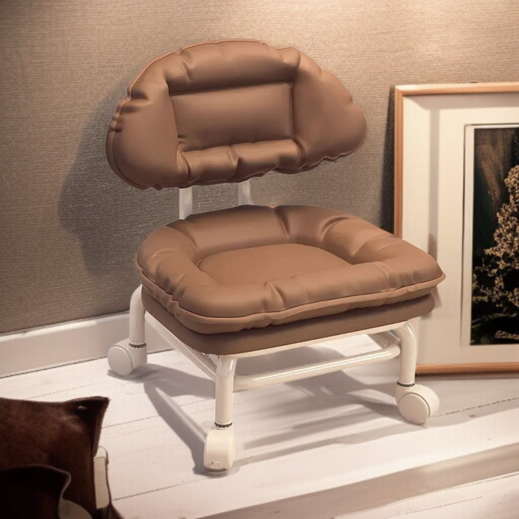 Taburete bajo con ruedas, multifuncional y silencioso para niños