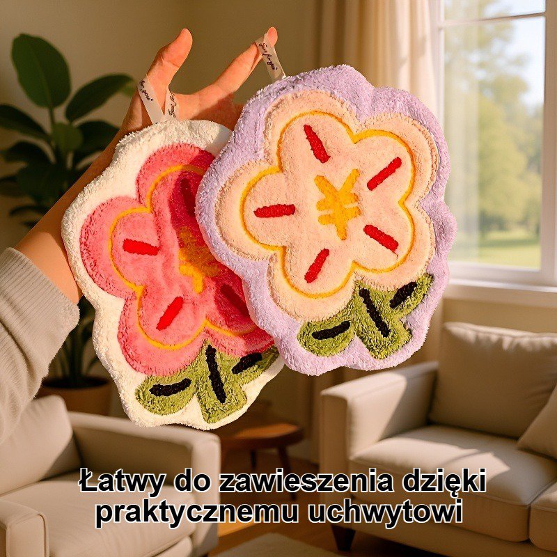 Ładny, gruby ręcznik wiszący