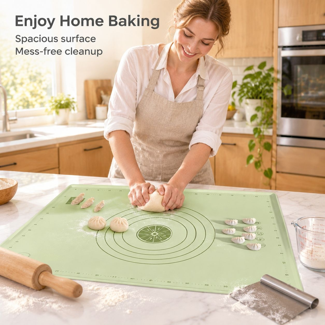 Non-slip Silicone Dough Rolling Mat
