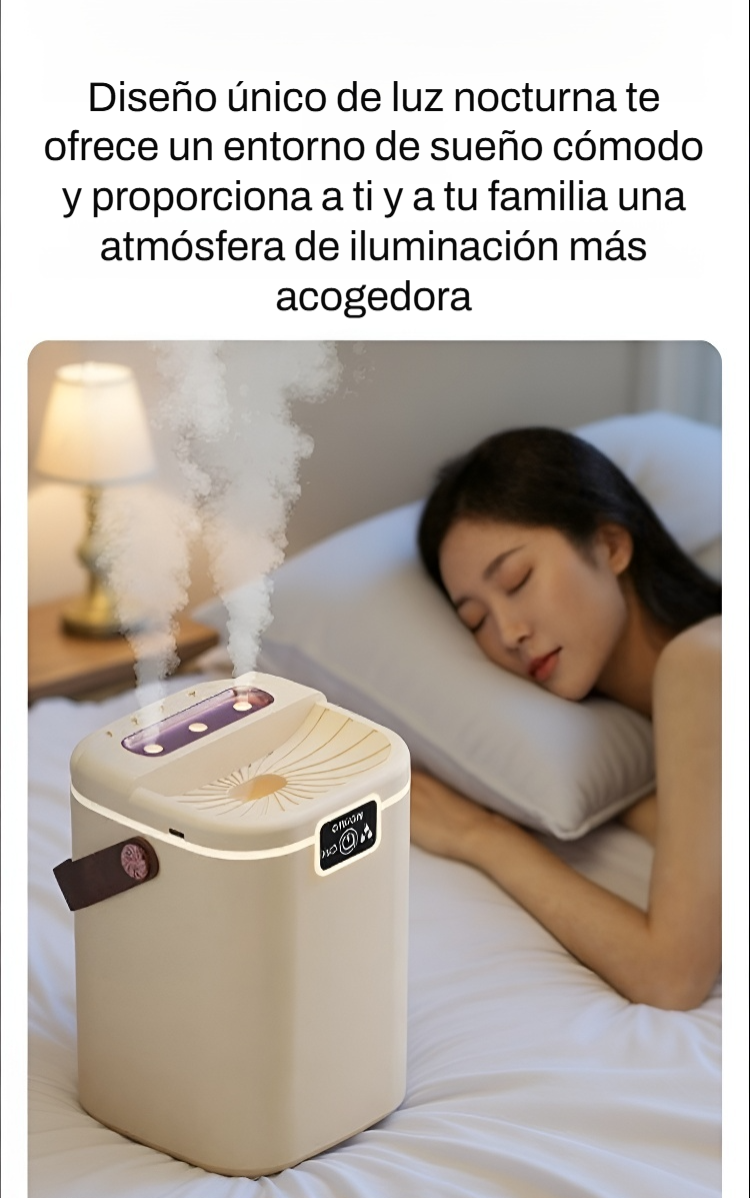 Control fácil del humidificador de tres boquillas