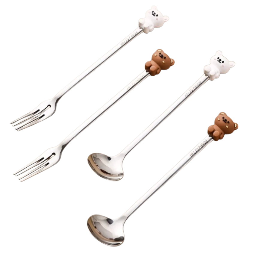  곰돌이 식기 2개 세트