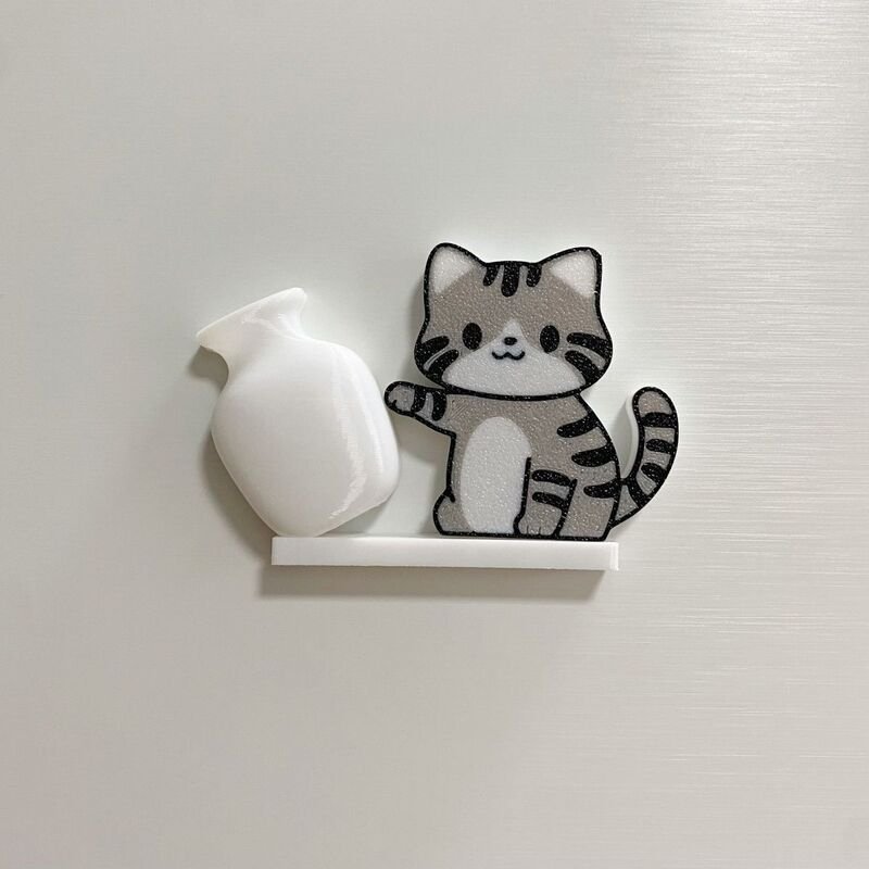 Cat-shaped storage ornament