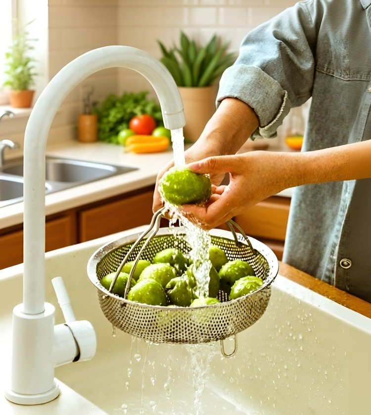 Detailaufnahme vom 304 Edelstahl Material