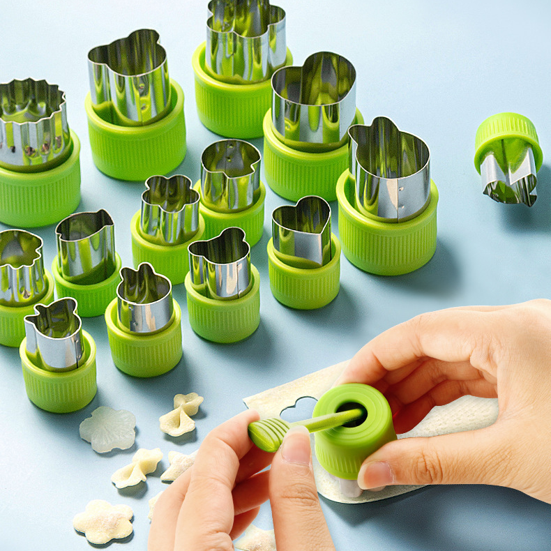 Home Kitchen Stainless Steel Biscuit Embossing Mold Set