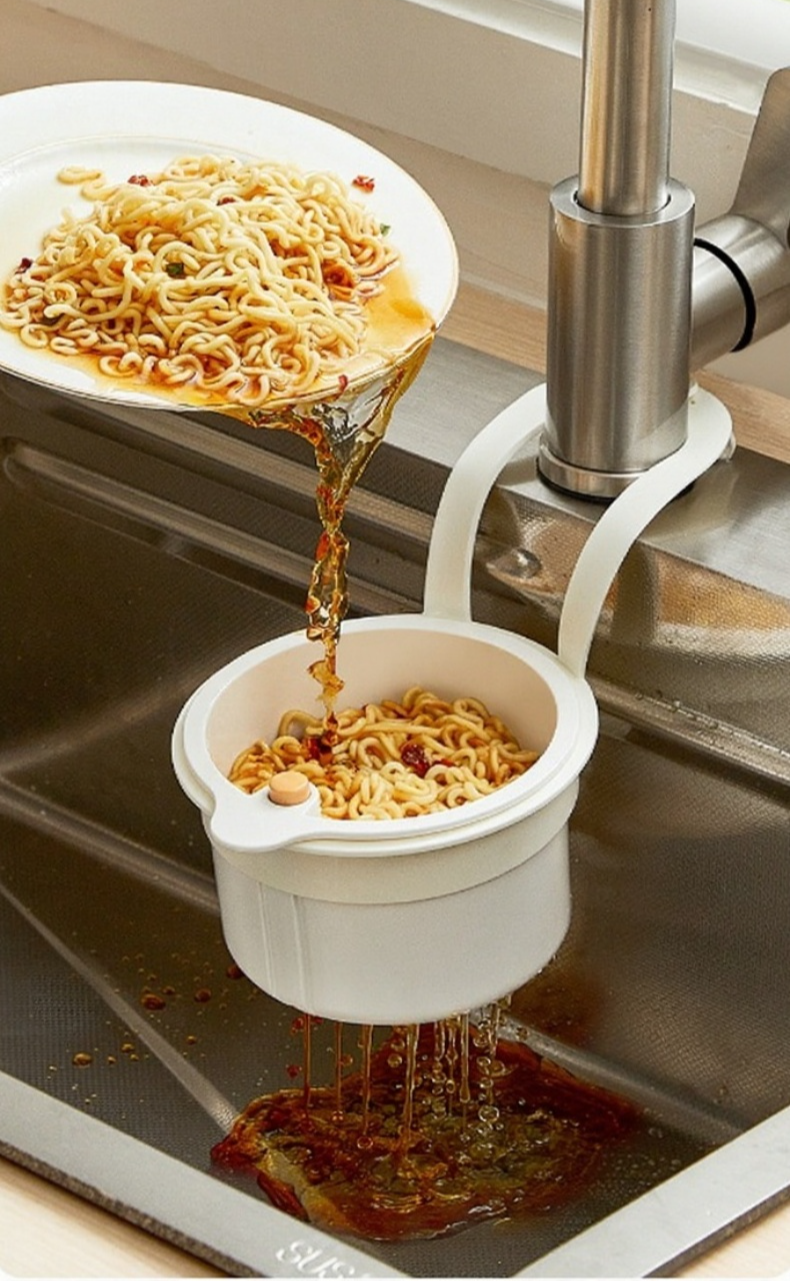 음식물 찌꺼기 여과 바구니로 깨끗한 싱크대