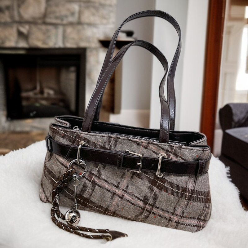 Fashion Plaid Shoulder Bag for Women