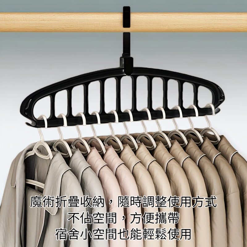 多功能無痕衣架展示圖