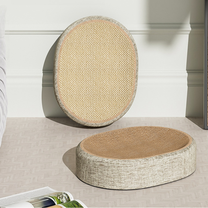 耐磨貓抓板一體式貓屋橢圓形磨爪不掉屑