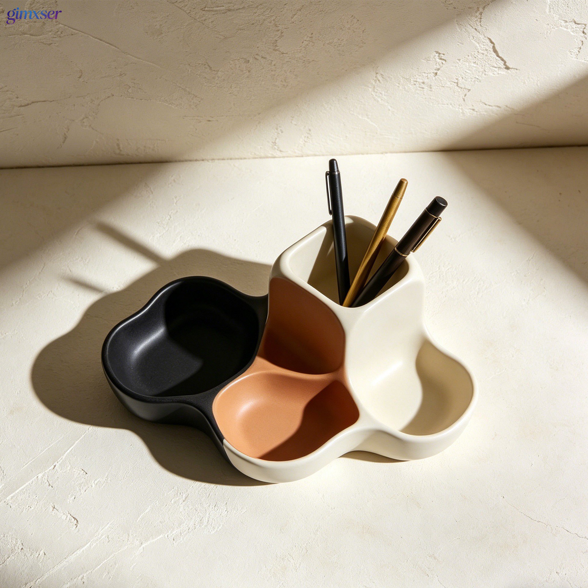 Multi-compartment storage tray for pens and pencils