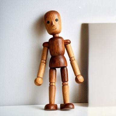木の人形デコレーション