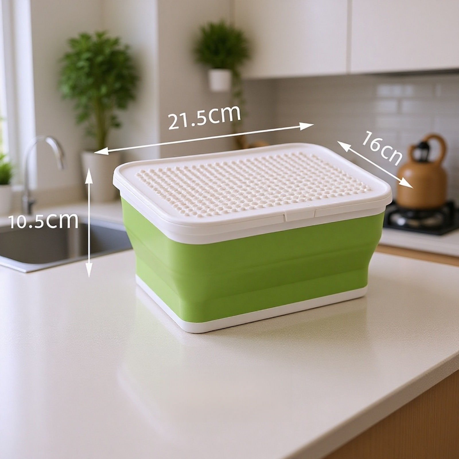 蓋付き折りたたみ式おもちゃ収納ボックス