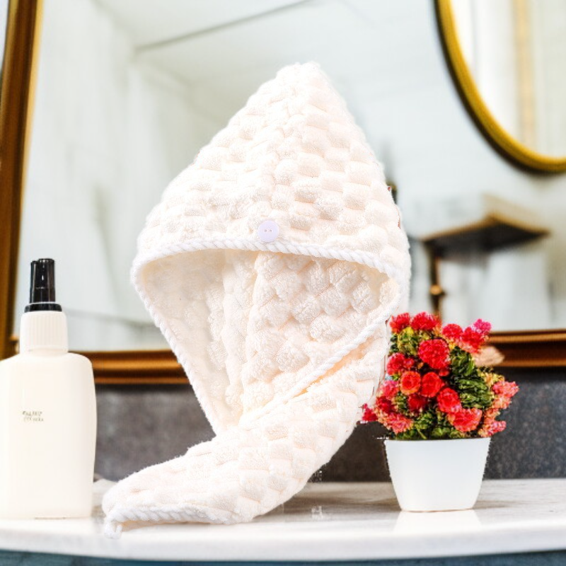  초극세사 여성용 두꺼운 흡수력 빠른 건조 헤어 타월